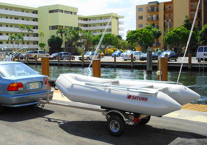 How to transport inflatable boat
